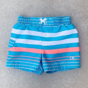 OP • Striped Toddler Board Shorts